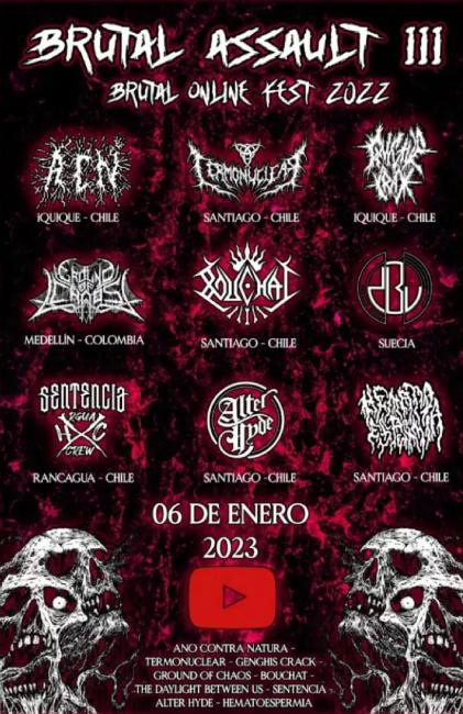 Flayer evento Brutal asault III 