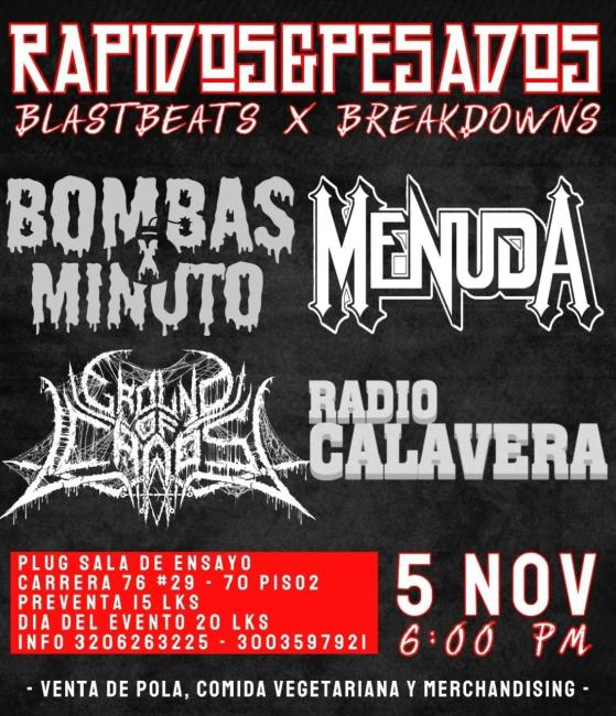 Flayer evento Rapidos y pesados 2022