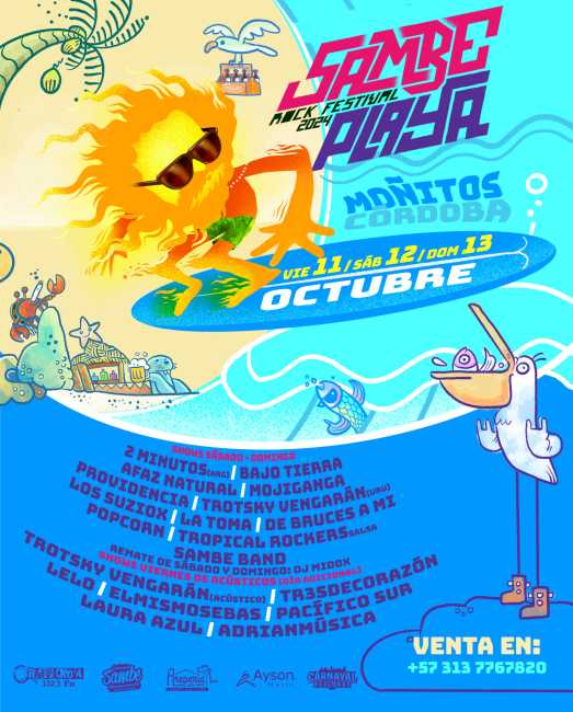 Flayer evento Sambe Rock Festival 2024 playa
